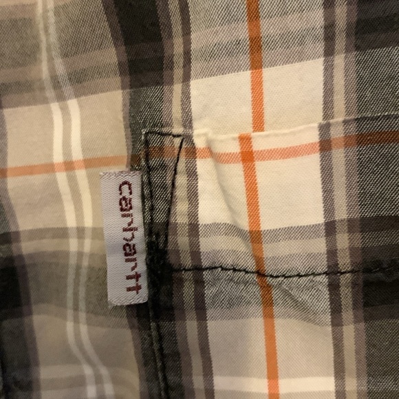 Carhartt Relaxed Fit Plaid Mens Shirt Size L #486 - Picture 4 of 9